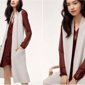 Wilfred Light Merino Wool Olivier Long Sweater Cardigan